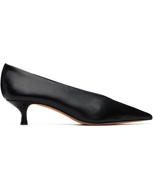 Le Monde Beryl Black Babouche Kitten Heels