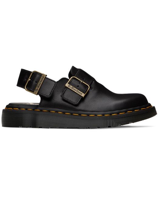 Dr. Martens Black Jorge Slingback Mules