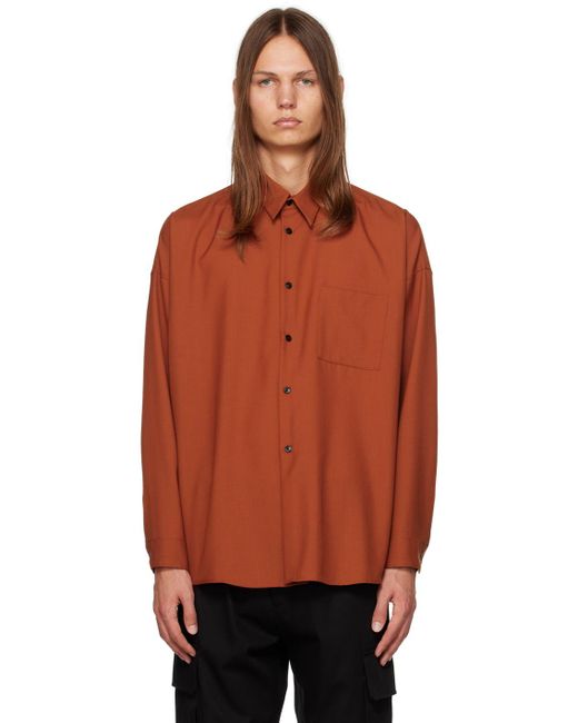 Marni Orange Tropical Shirt for men