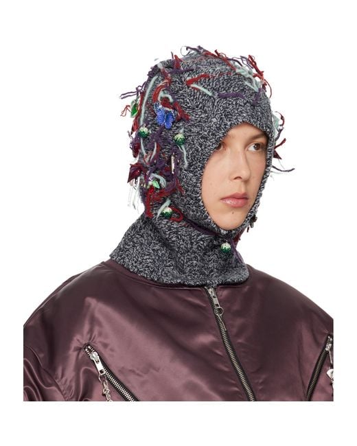 Chopova Lowena Blue Washed Up Balaclava