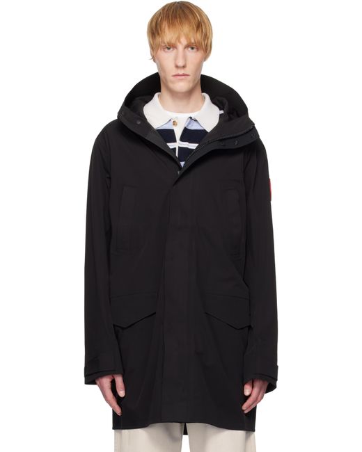 Canada Goose Black Barclay Rain Coat for men