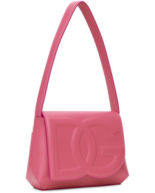 Dolce & Gabbana Dolce&gabbana Pink Logo Shoulder Bag