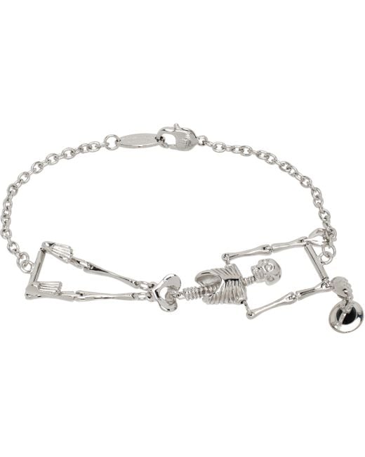 Vivienne Westwood Black Skeleton Bracelet