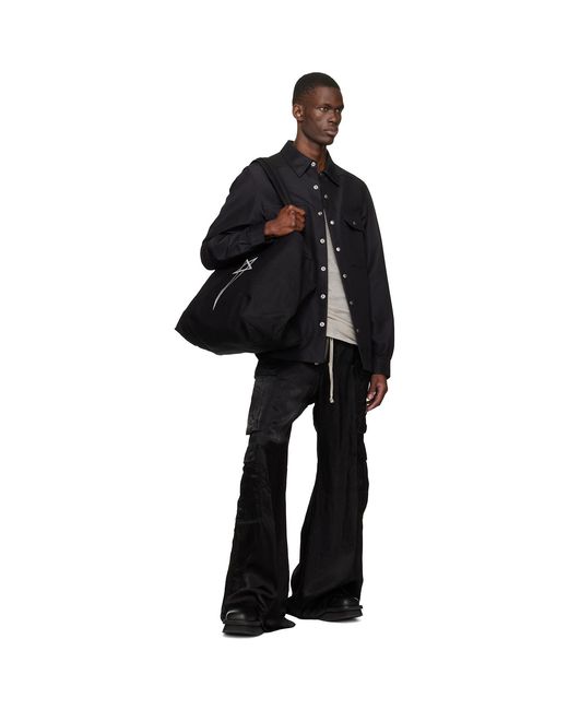 Rick Owens Black Temple Beach Tote for men