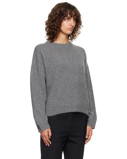 Loulou de Saison Gray Tristan Yak Blend Sweater