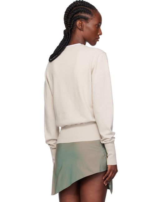 Vivienne Westwood Natural Taupe Bea Cardigan