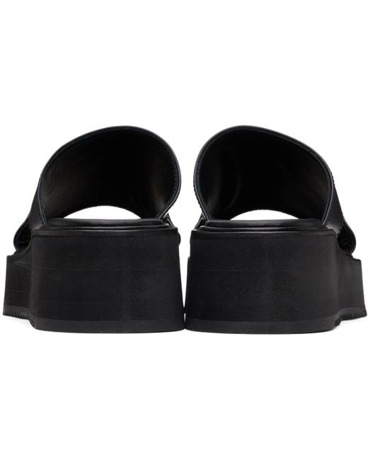 【関税込み】JULIUS ブラック Edge Cut レザー サンダル Julius Edge Cut Leather Sandals in Black for Men | Lyst