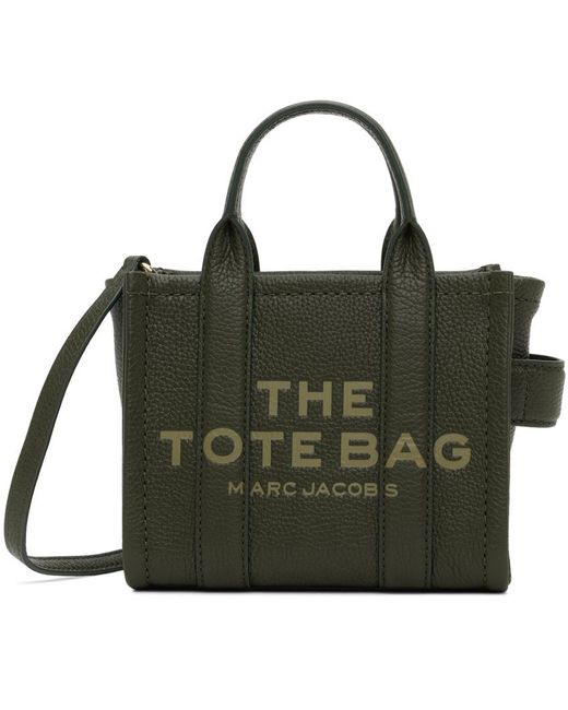 Marc Jacobs Green 'the Leather Mini' Tote