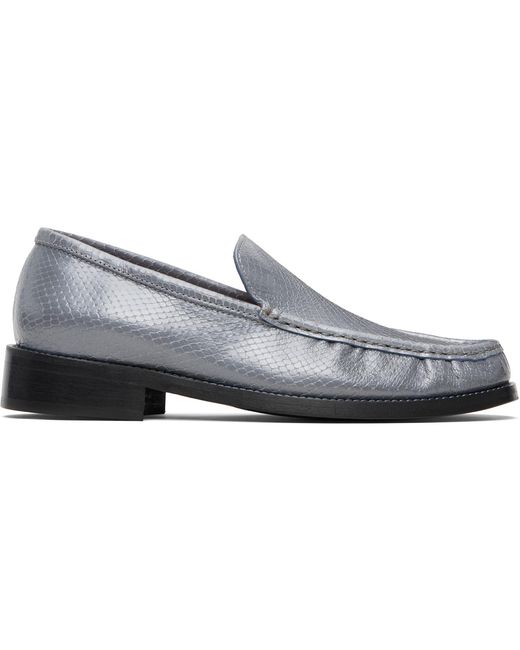 Acne Black Leather Loafers for men