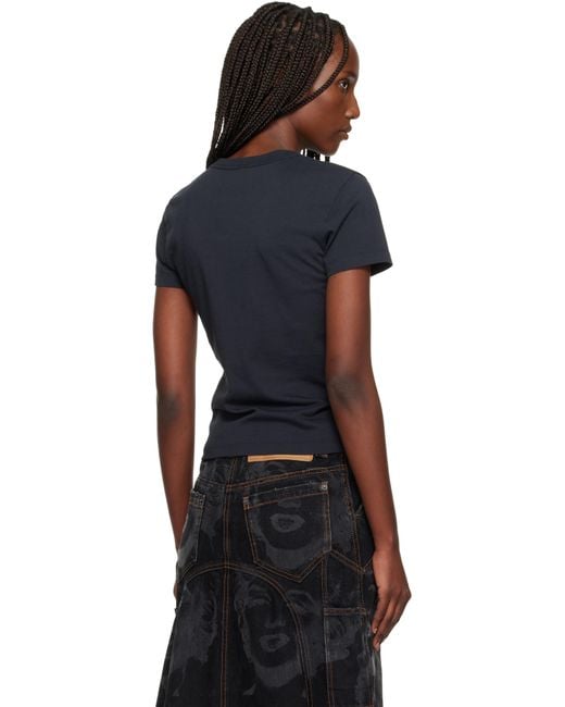 VAQUERA Bullet Bra T-Shirt in Black | Lyst