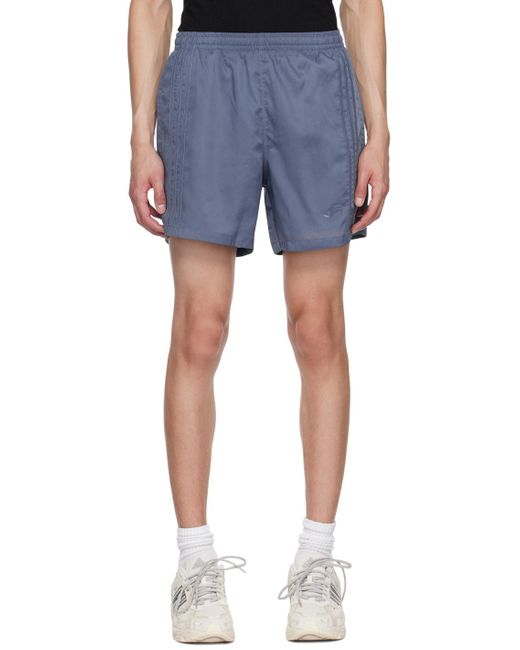 Adidas Originals Blue Drawstring Shorts for men