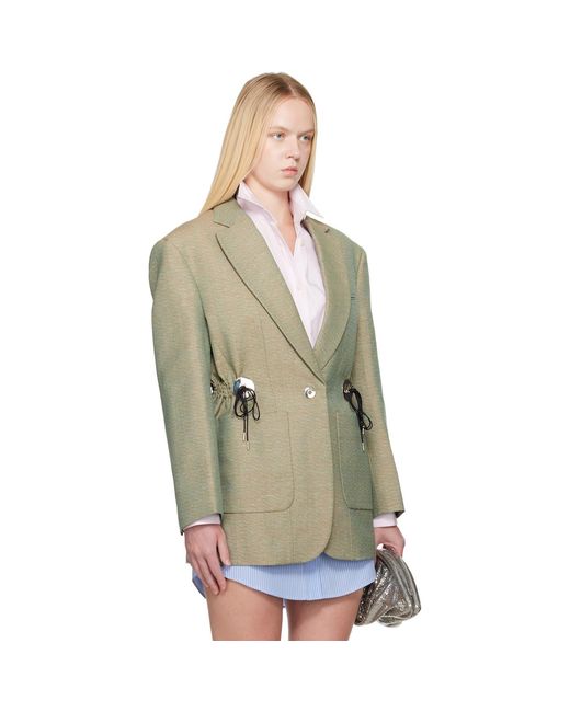 Rabanne Multicolor Mottled Wool Blazer