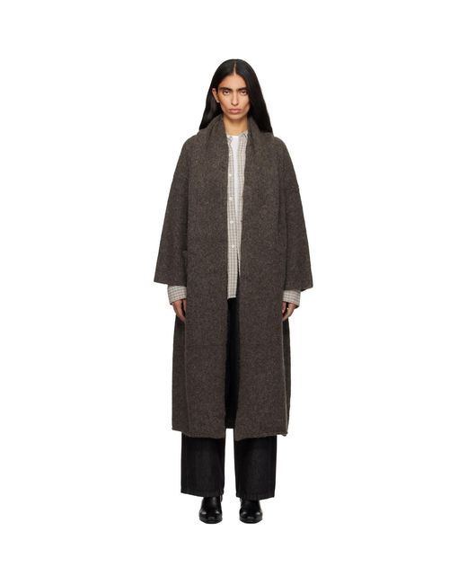 Lauren Manoogian Black Long Shawl Cardigan