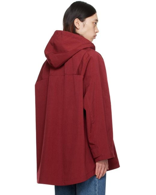 Wooyoungmi Red Hooded Jacket for men