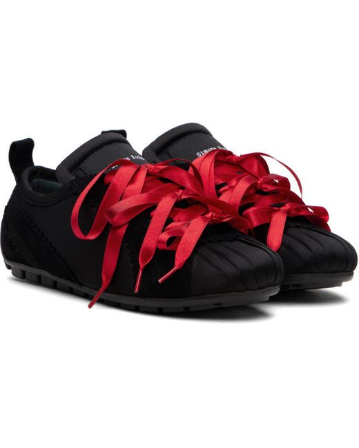 Simone Rocha Black Ballerina Grip Sneakers