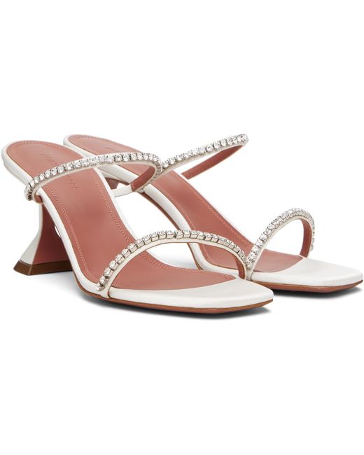 AMINA MUADDI Black Gilda Slipper 70 Heeled Sandals