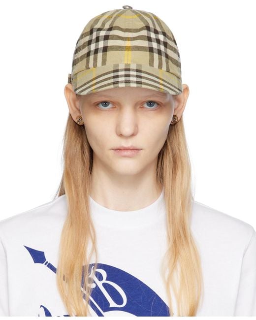 Burberry best sale check cap