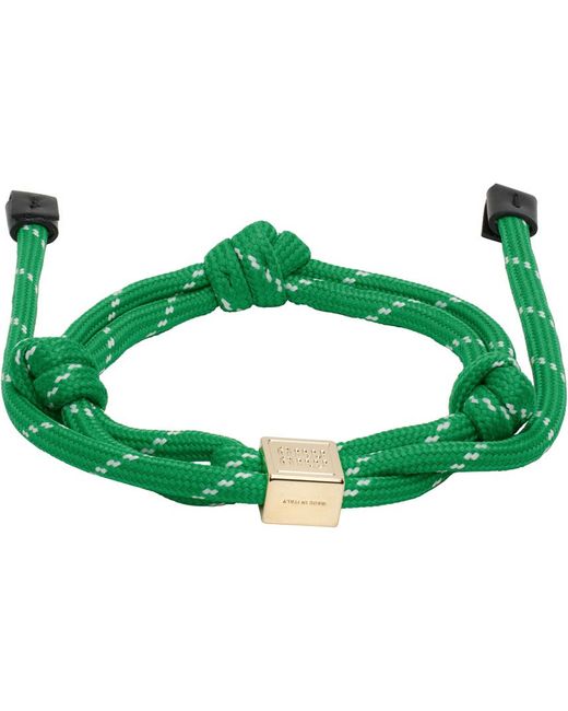 Miu Miu Green Cordnylon Bracelet