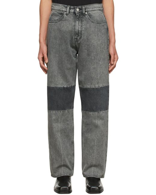 Our Legacy Denim Grey Extended Third Cut Jeans in Gray for Men - Lyst