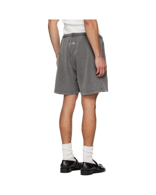 Acne Black Cotton Shorts for men