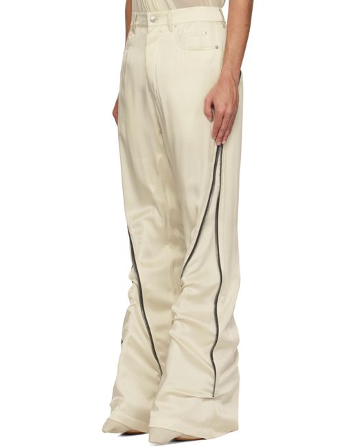 Rick Owens Natural Off- Hollywood Bolan Banana Trousers for men