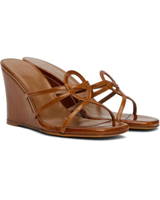 Maryam Nassir Zadeh Black Opera Wedge Heeled Sandals