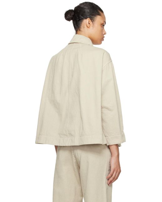 Casey Casey Dries Travail Jacket in Natural | Lyst UK