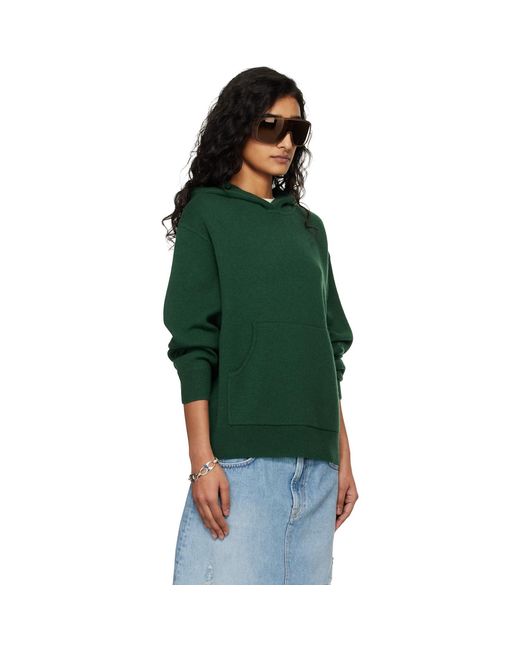 Acne Green Cashmere Hoodie