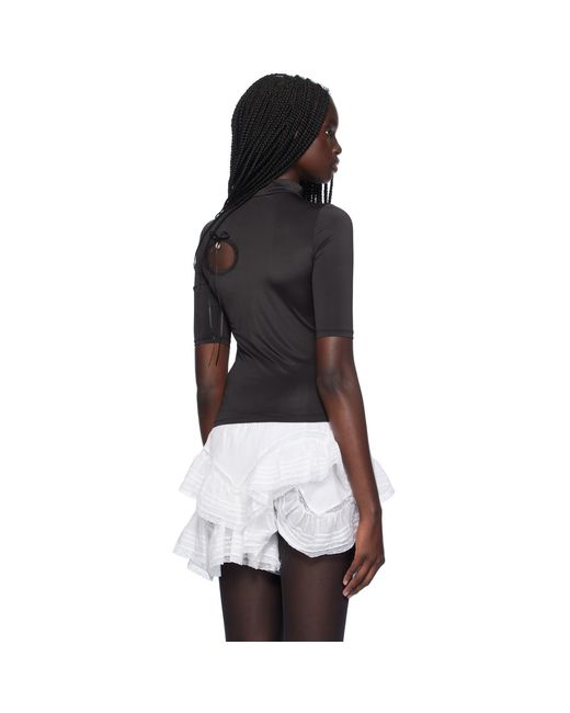 Sandy Liang Black Lillian T-shirt