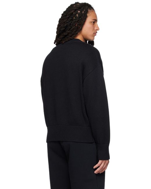 AMI Black Ami De Cœur Sweater for men