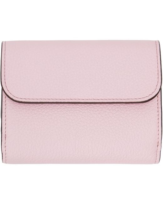 Chloé Pink Alphabet Small Trifold Wallet