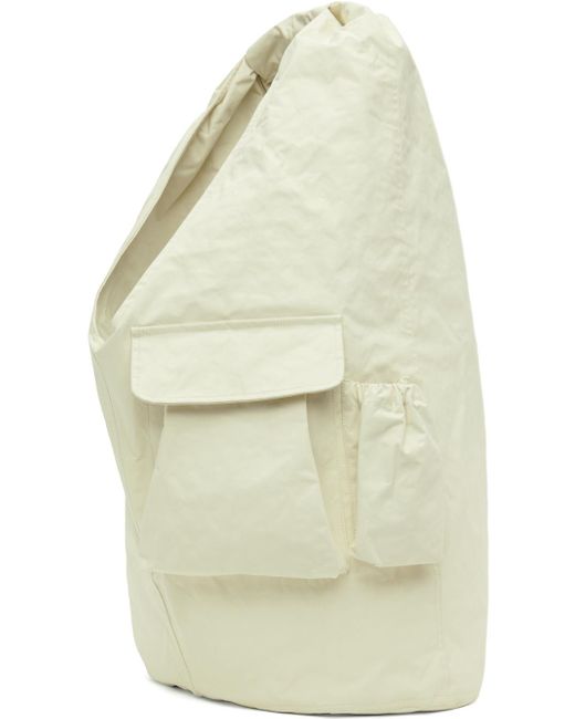 Our Legacy White Off- Tech Drip Tote for men