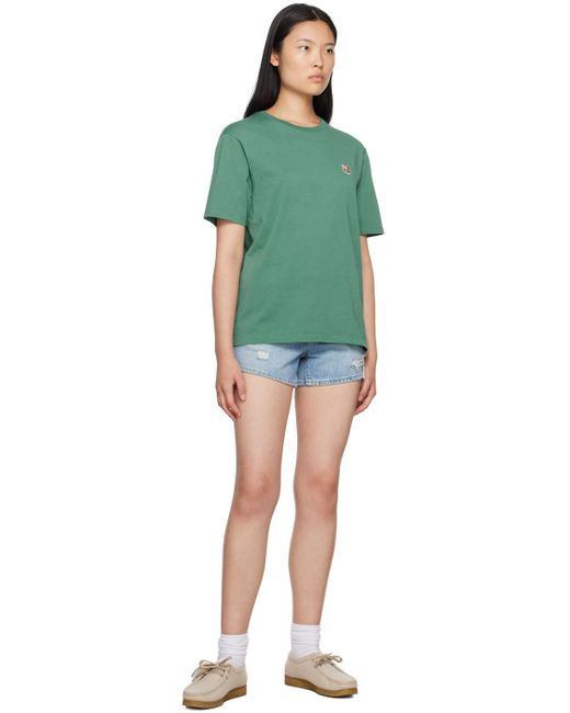 Maison Kitsuné Green Fox Head T-shirt