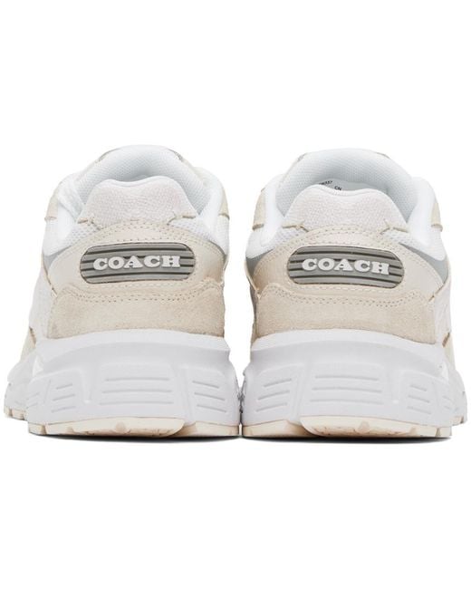 COACH Black White & Off-white C301 Sneakers for men