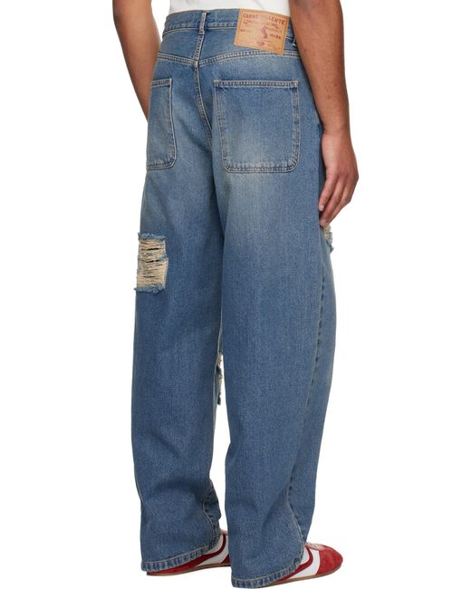 Carne Bollente Blue Tattoo Tease Jeans for men