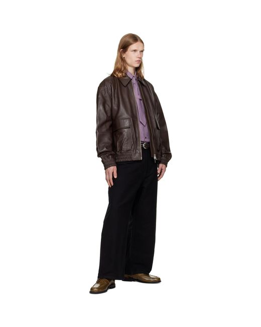 Studio Nicholson Black Plaited Belt for men