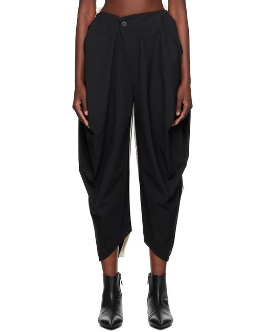 Issey Miyake Black Assembled Trousers
