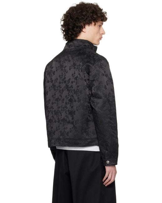 Coperni Black Jacquard Zipped Jacket for men