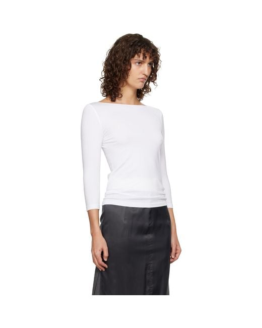 Wolford White Cordoba Long Sleeve T-Shirt