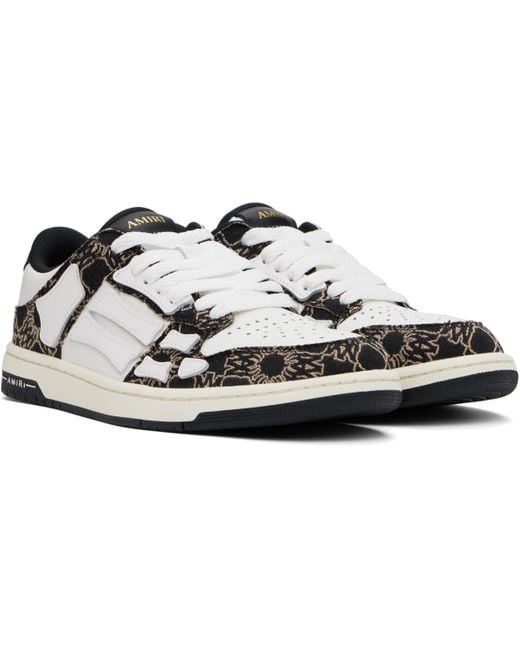 Amiri Black Ma Quad Skel Top Low Sneakers for men