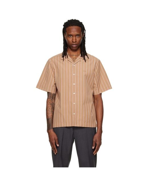 A.P.C. Natural Beckett Short-Sleeved Shirt for men