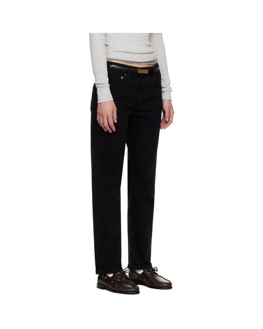 Citizens of Humanity Black Anissa Straight Leg Jeans