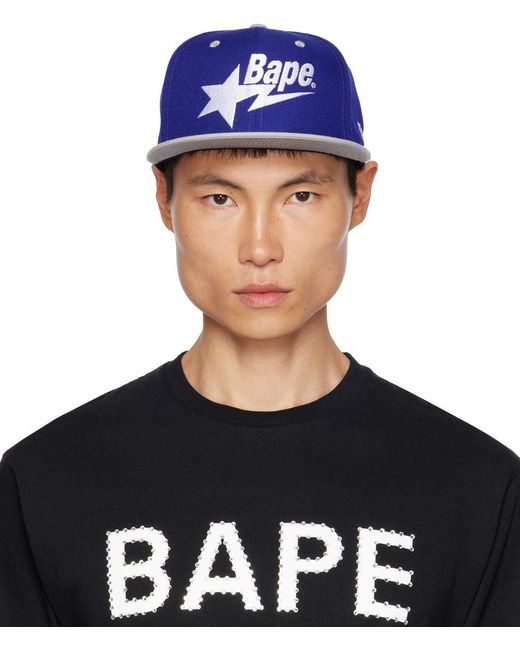 A Bathing Ape New Era Edition Sta 9fifty Cap in Blue for Men Lyst