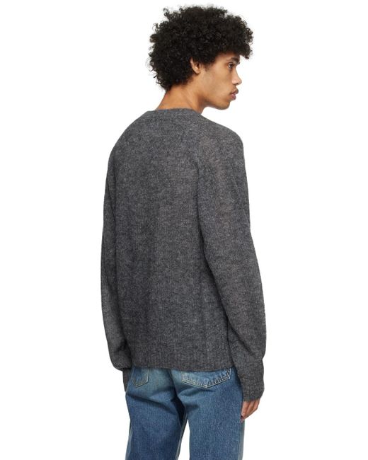 BERNER KUHL Black Crewneck Sweater for men