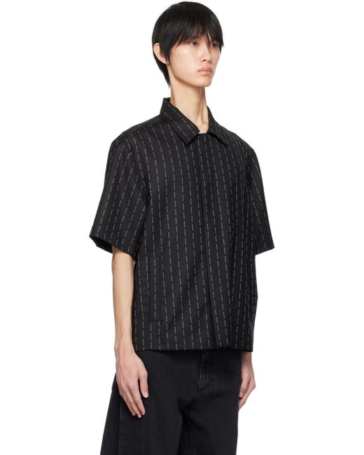 1017 ALYX 9SM Black Pinstripe Shirt for men