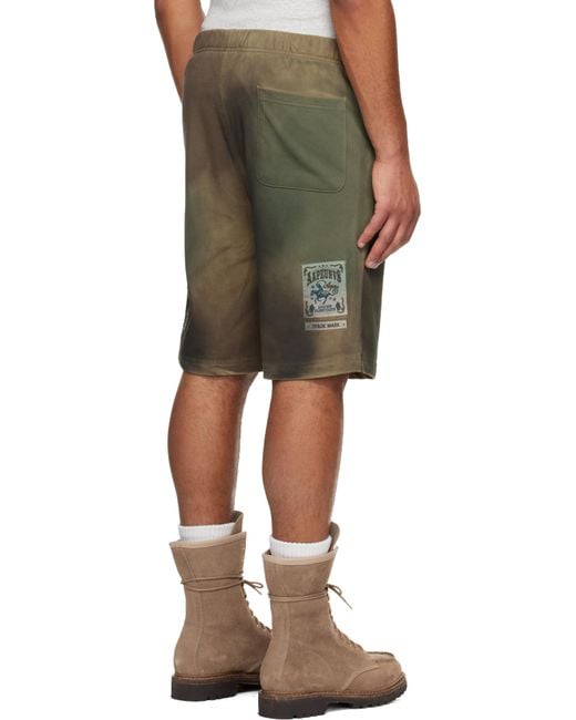 Aape By A Bathing Ape Multicolor Khaki Main Sweat Shorts for men