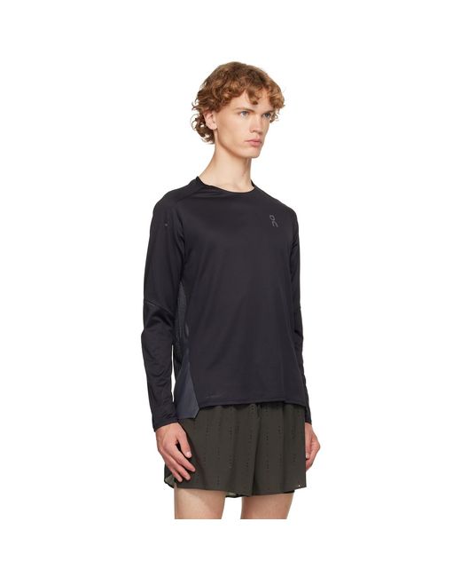 On Shoes Black Performance Lg Running T-Shirt for men