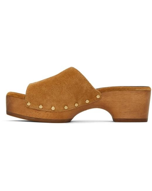 Rag & Bone Black Tan Mara Clogs