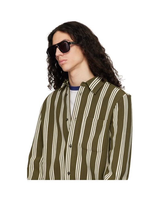 A.P.C. Black 'Les Navigator' Sunglasses for men