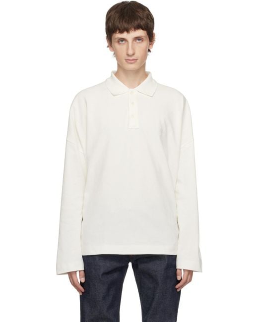 A.P.C. White Off- Jw Anderson Edition Murray Polo for men